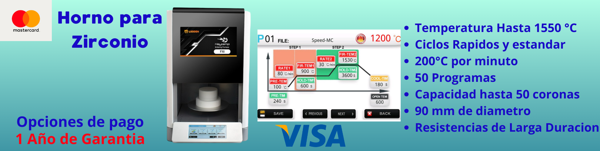 Horno para zirconio