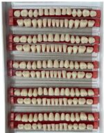 Tablillas de dientes acrilicos